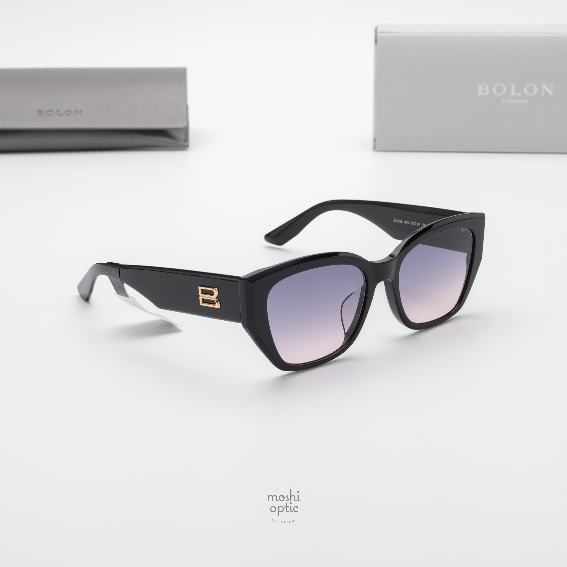 แว่นกันแดด BOLON รุ่น BL3209 Petra A13 Shiny Black
