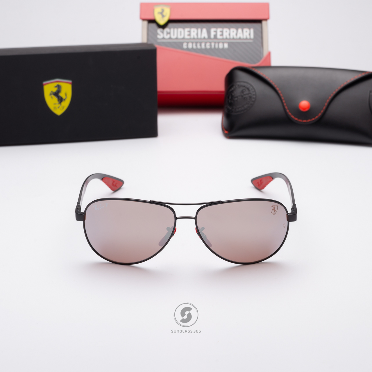 Ray-Ban RB8331M F002H2 Ferrari Collection Black Polarized