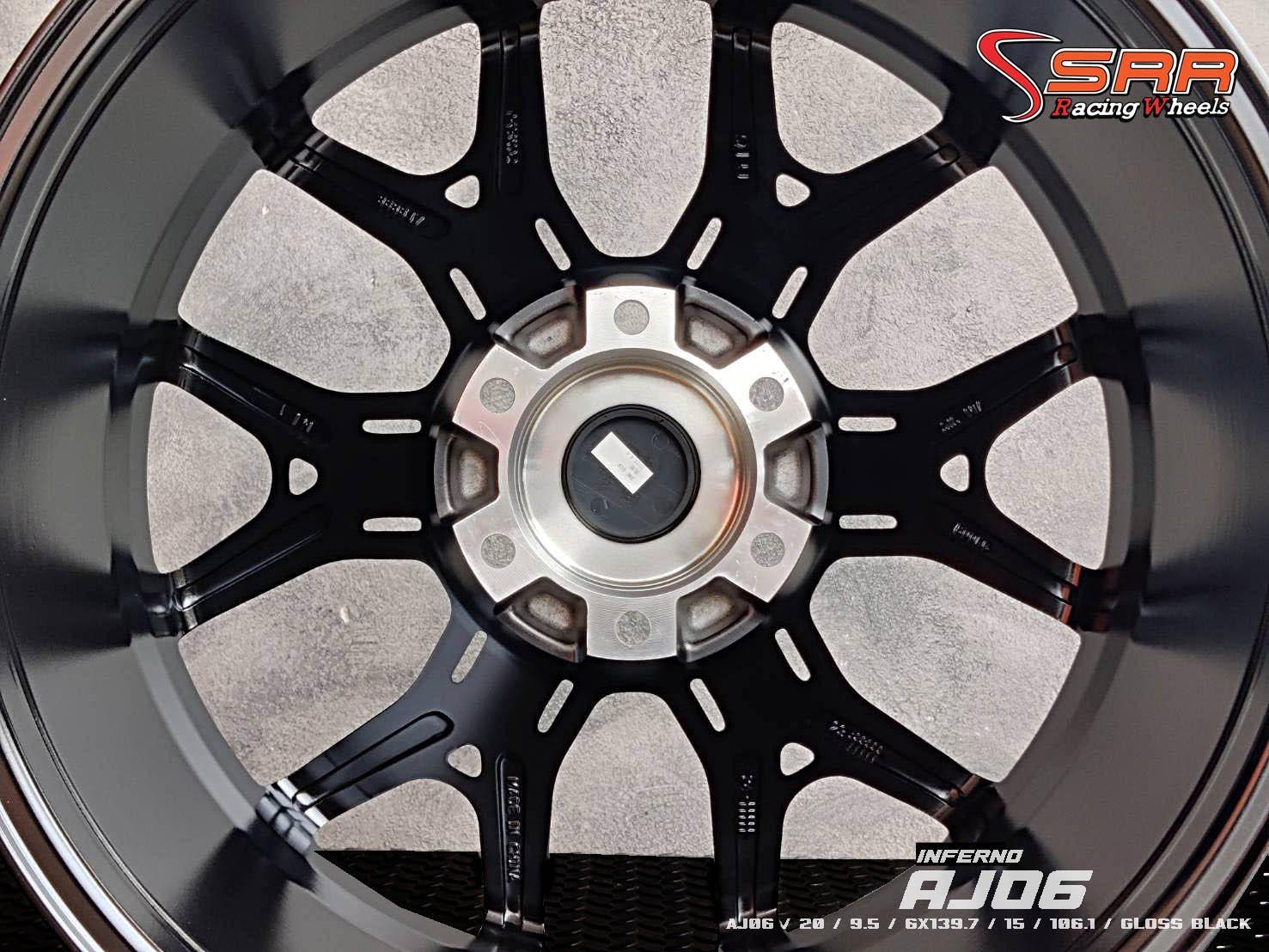 AJ : AJ06 20X9.5 6X139.7 15 106.1 ดำเงา