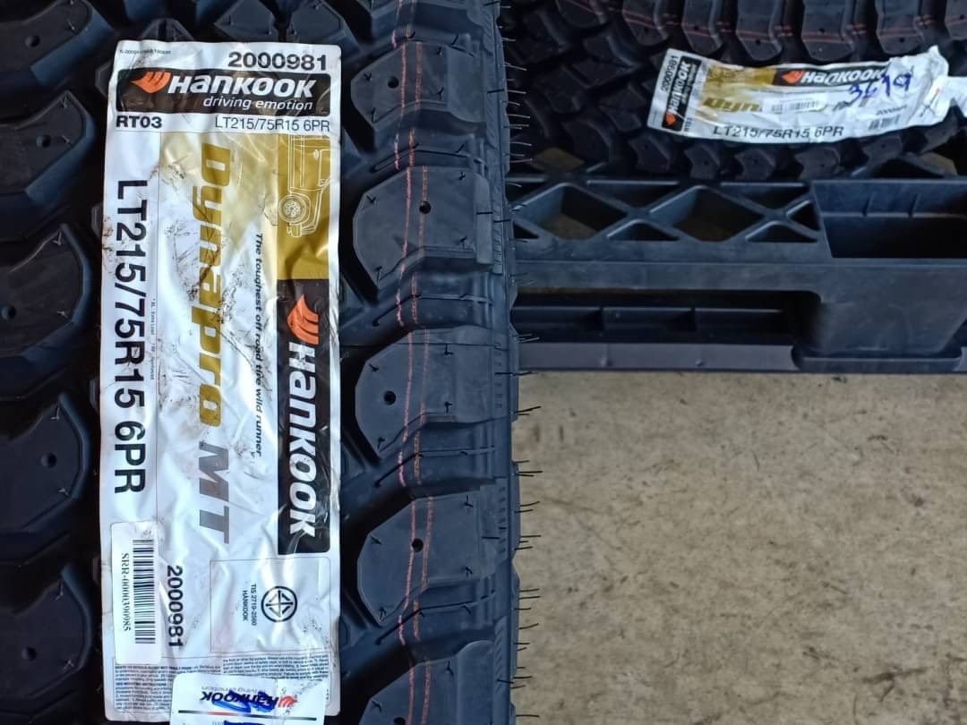 ยางใหม่ HANKOOK DYNAPRO MT 215/75-15 ลดราคาพิเศษ