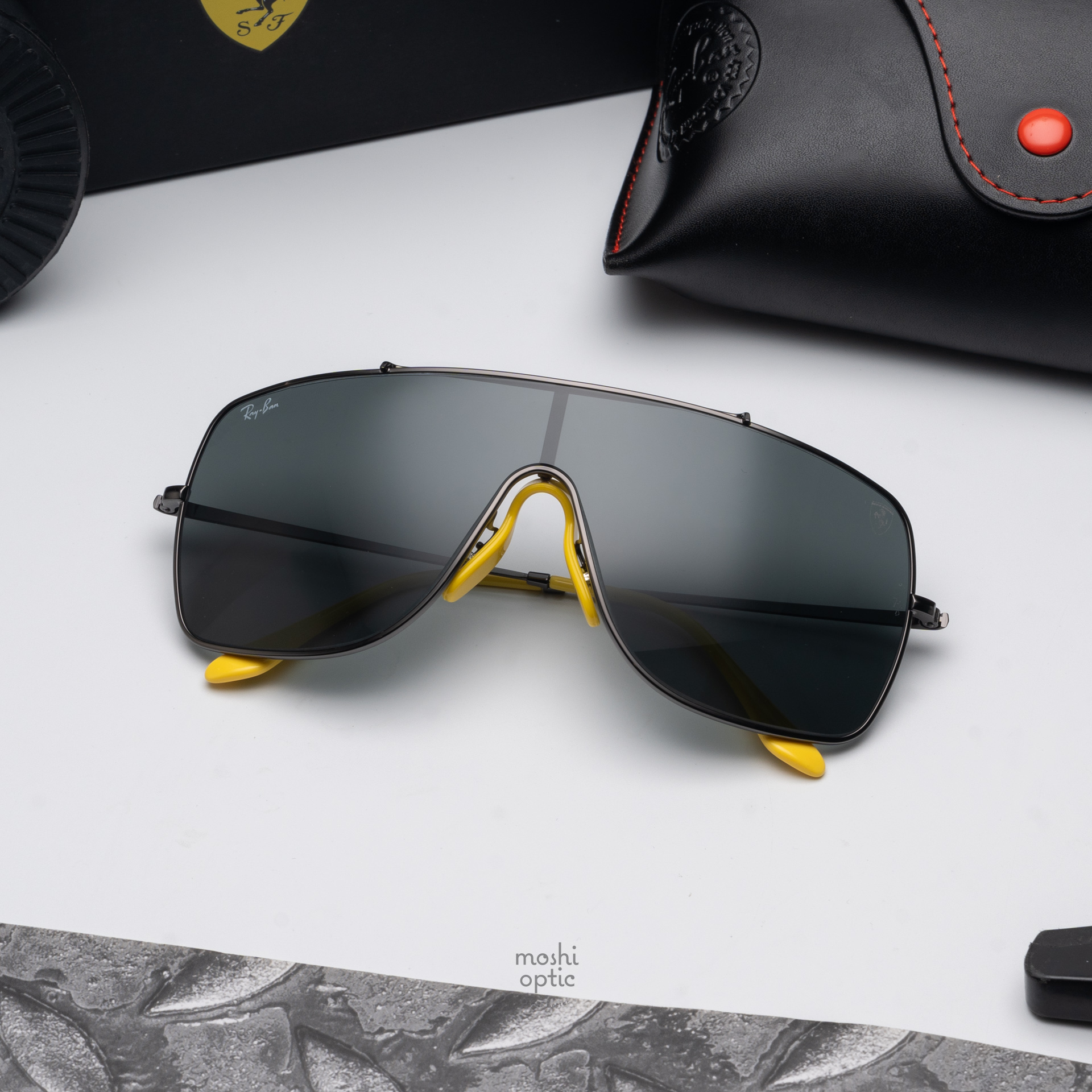 RayBan RB3697M Wings II Ferrari Collection F03087 Gunemtal