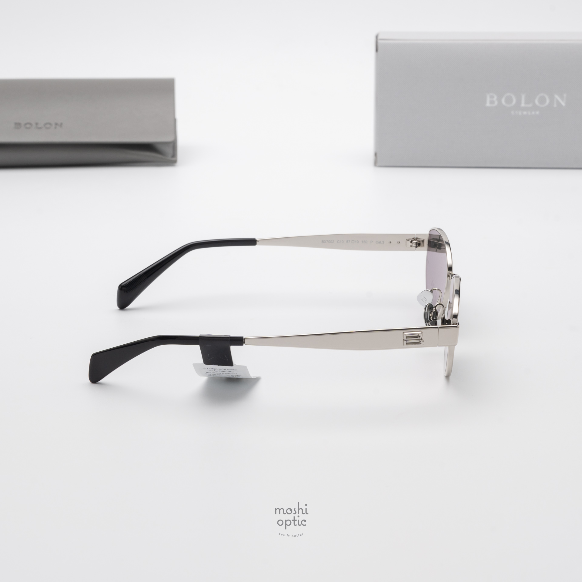 แว่นกันแดด BOLON รุ่น BX7002 Cay C10 Silver Grey