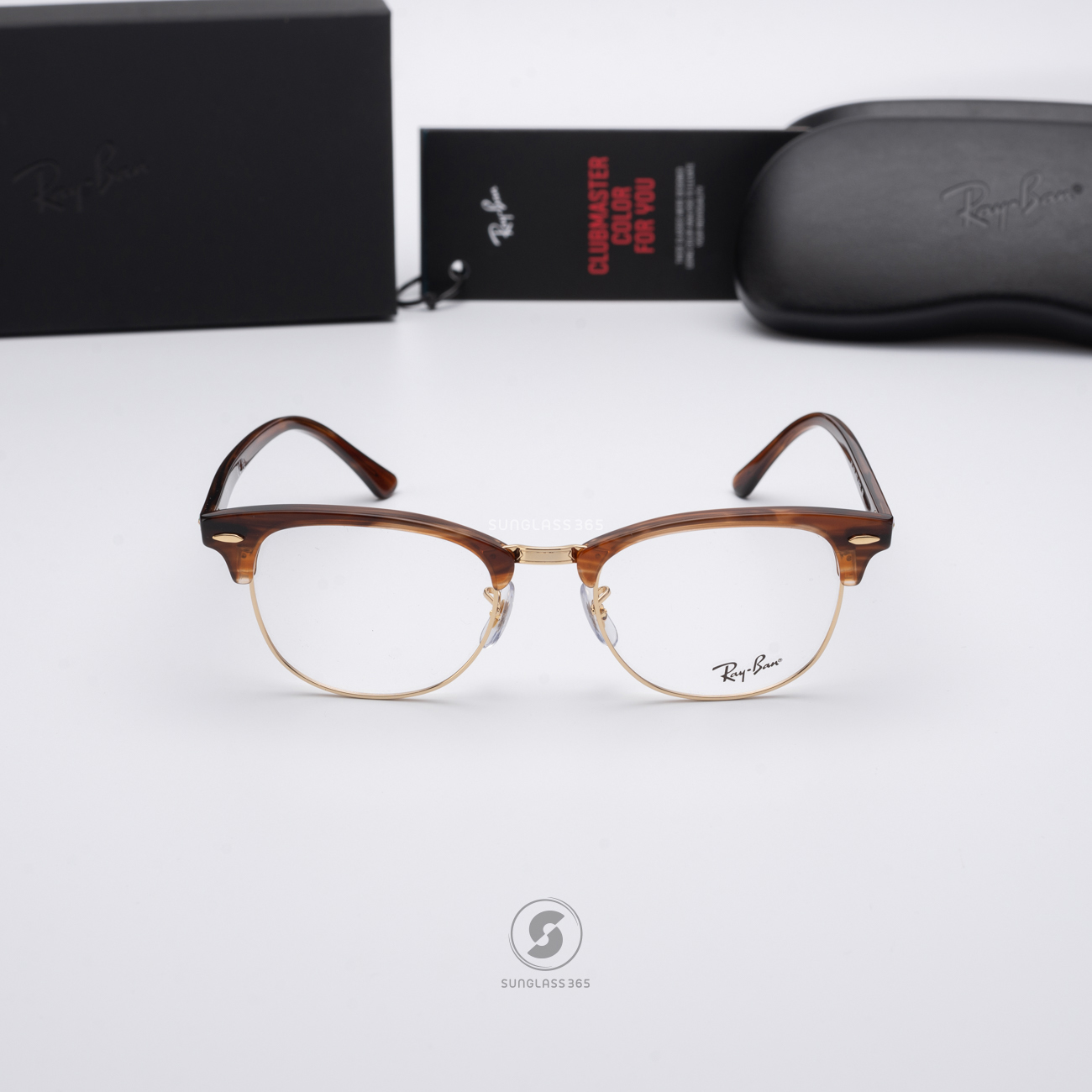 Ray Ban RX5154 8375 Striped Brown