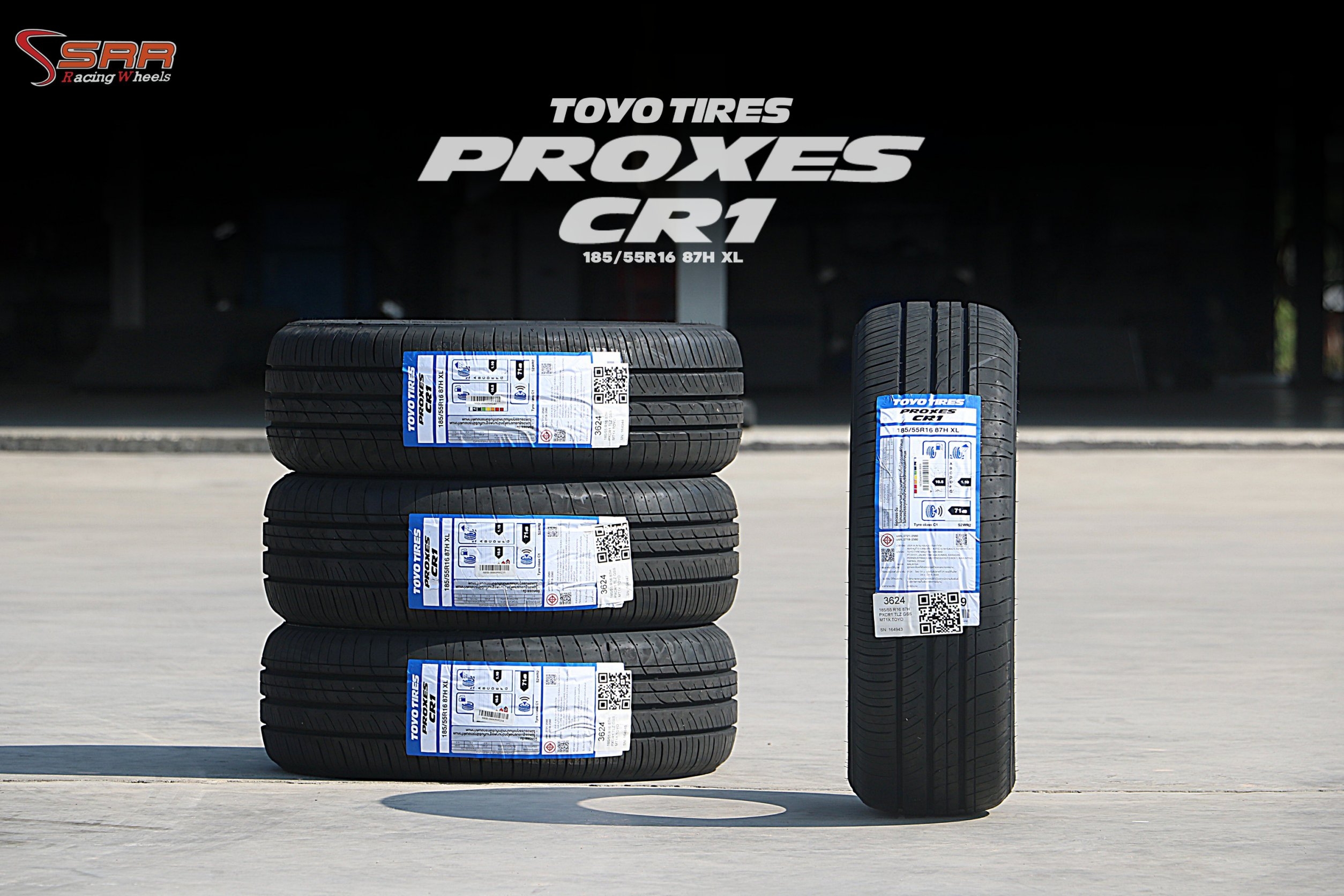 TOYO PROXES CR1 ขนาด 185/55R16 ปี2024
