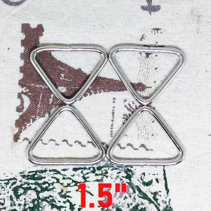 ห่วงสามเหลี่ยม1.5นิ้ว เงิน