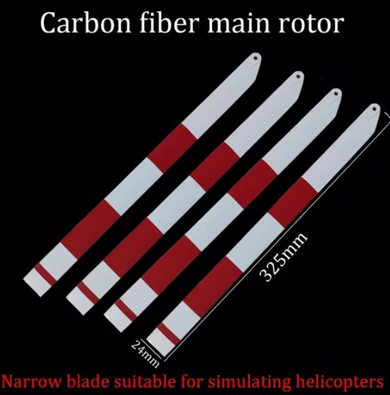 Scale Blade Carbon Fiber 325mm. 4 blade