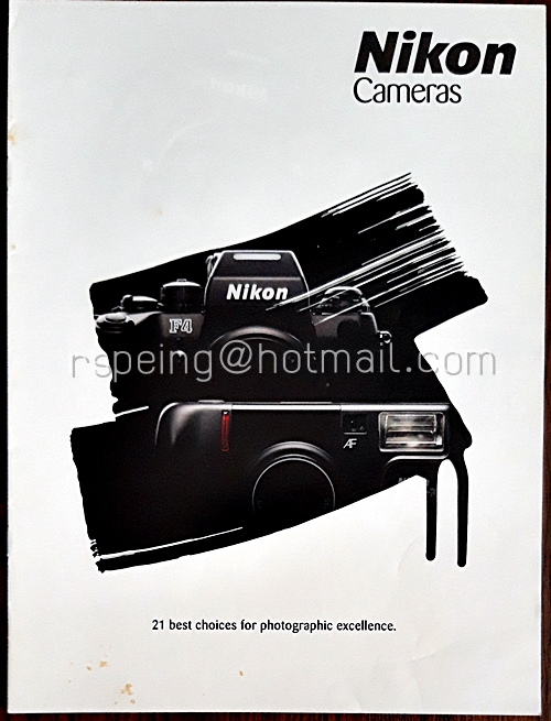 โบรชัวร์กล้อง Nikon Cameras (ภาษาอังกฤษ)