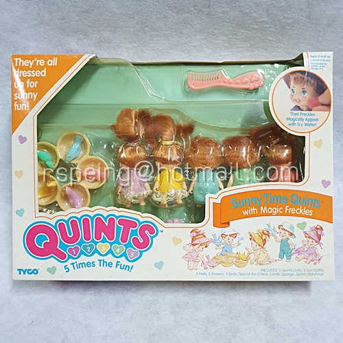 ตุ๊กตาของเล่นวินเทจ Quints : Sunny Time Quints with Magic Freckles