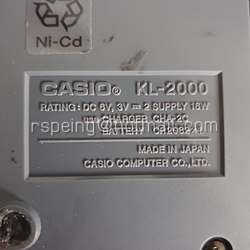 เครื่องพิมพ์สติ๊กเกอร์ CASIO KL-2000