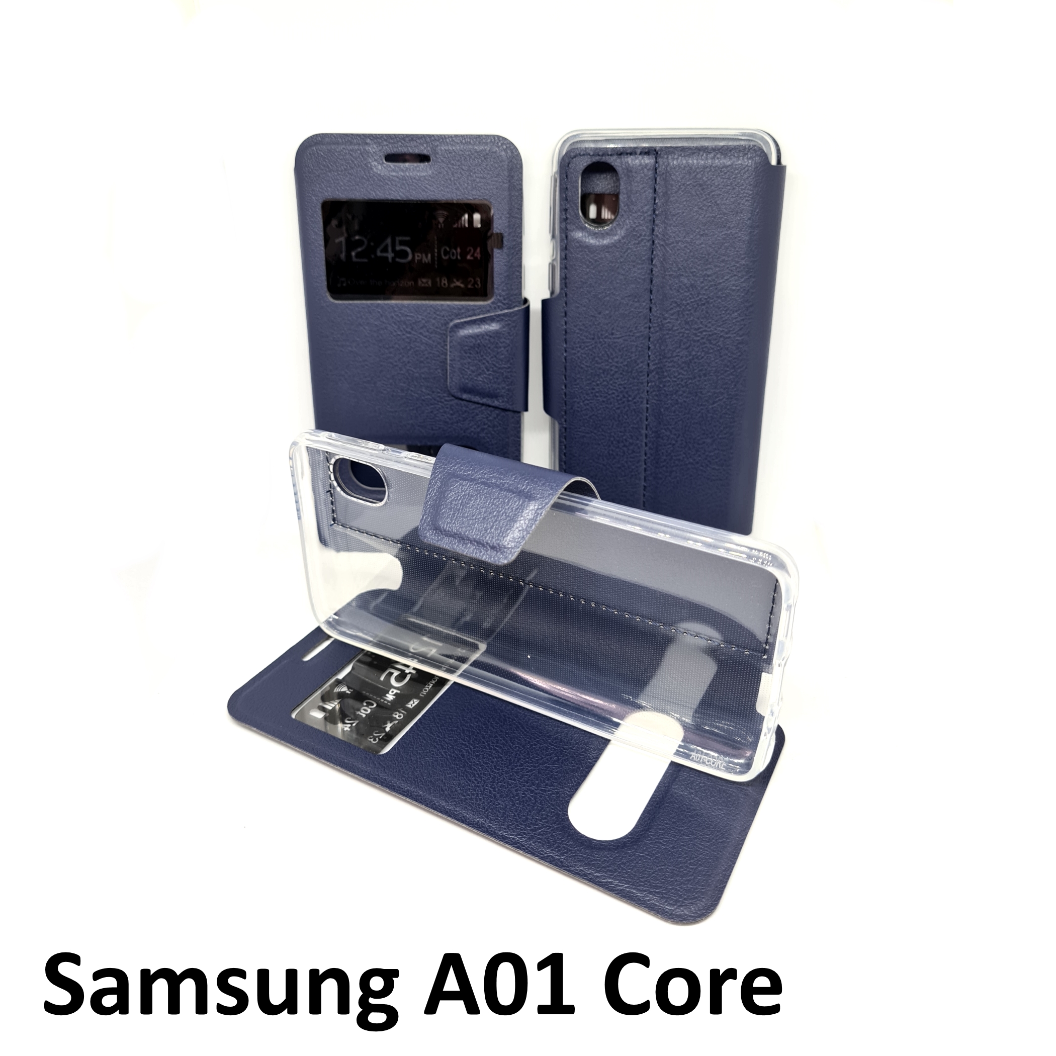 เคสพับ Samsung A01 Core - เคสฝาพับ โชว์เบอร์ ตั้งได้