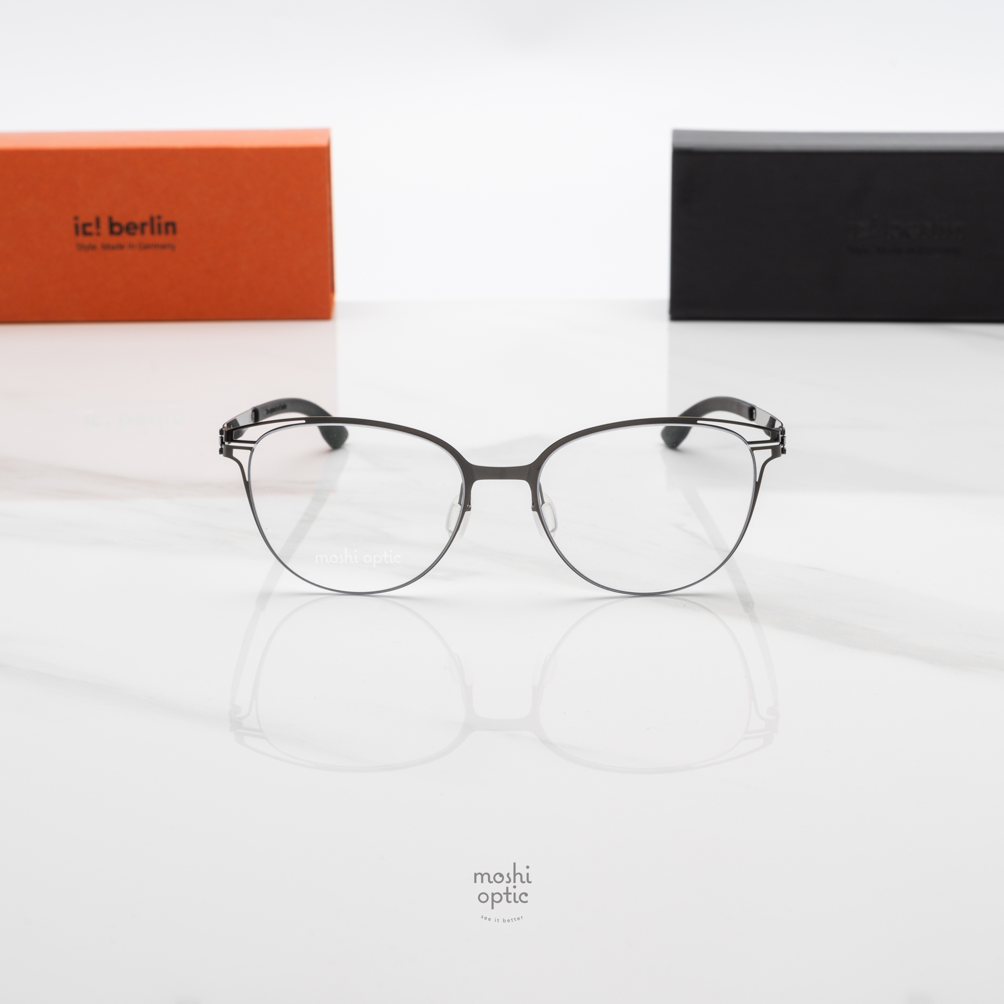 กรอบแว่น IC BERLIN Kiki Gunmetal