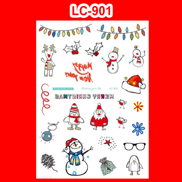 Tattoo Christmas สติ๊กทูคริสต์มาส แทททู #C