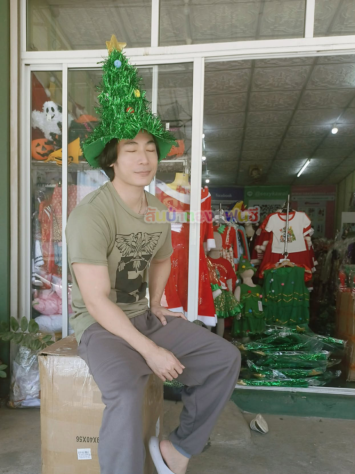 หมวกต้นคริสต์มาส หมวกปาร์ตี้ปีใหม่ หมวกแฟนซีคริสต์มาส