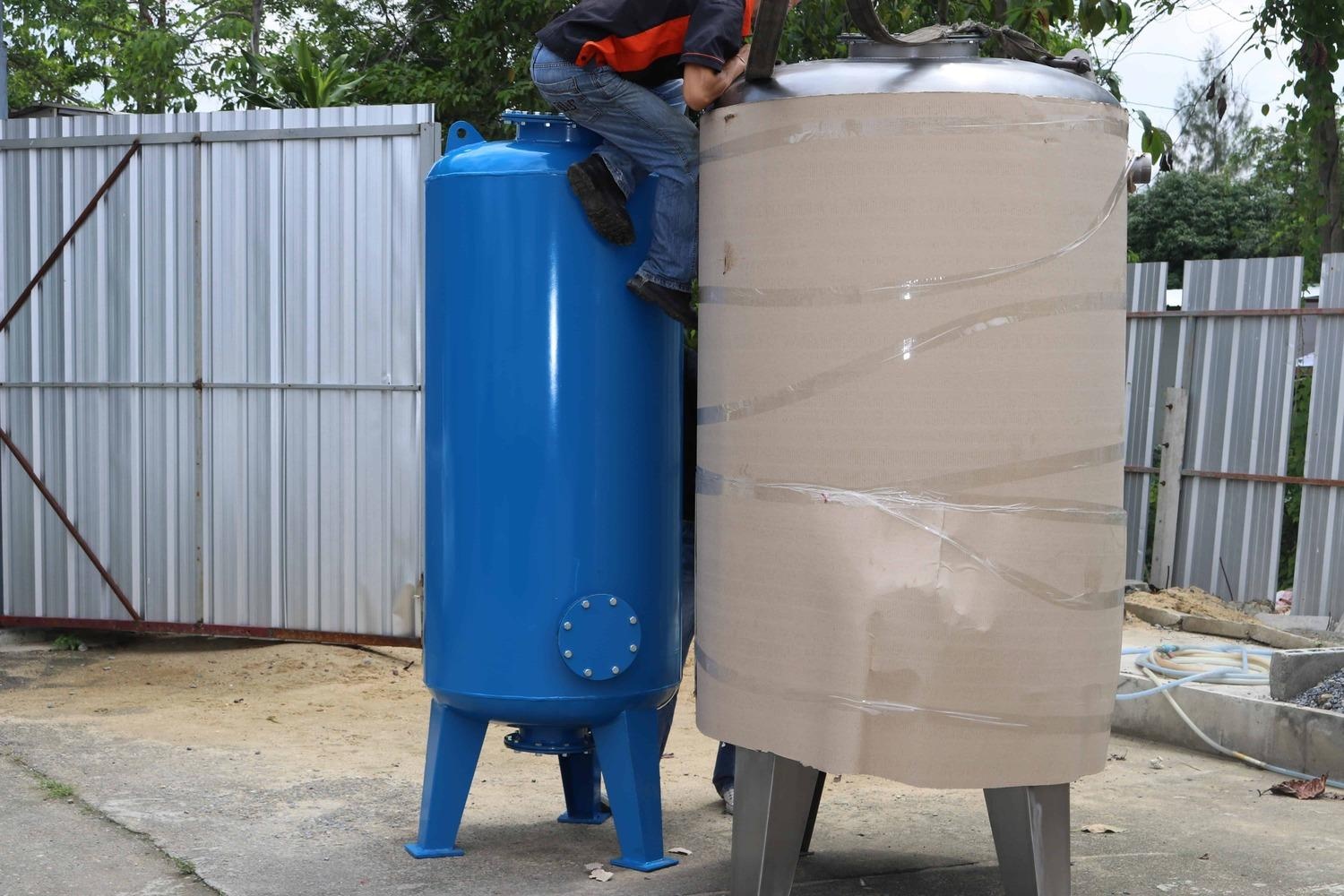 ถังกรองเหล็ก60นิ้ว(150cm. x 150cm. x 4.5 mm.)