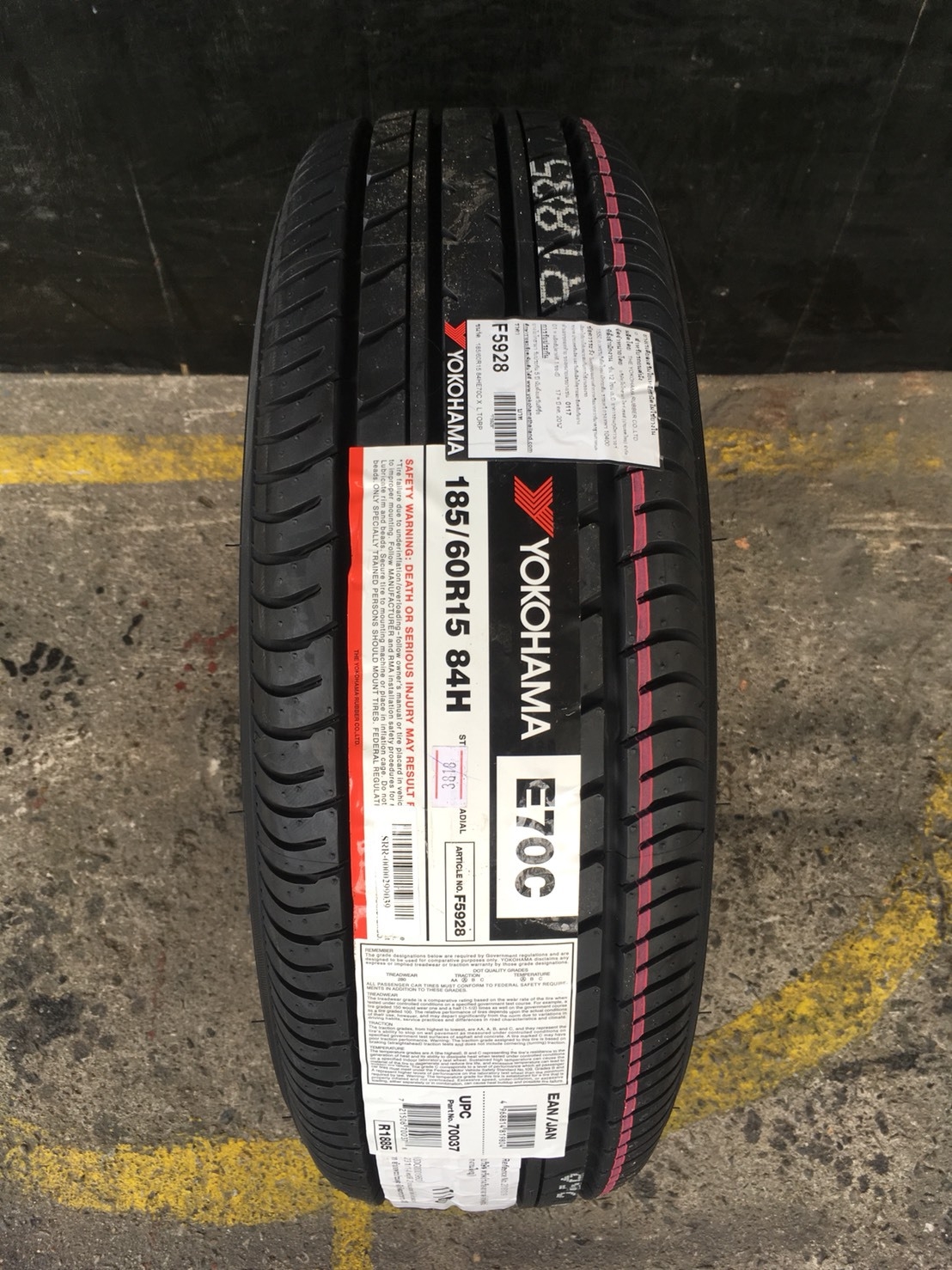 #แนะนำยางใหม่ #คุณภาพดีเยี่ยม #ราคาสุดคุ้ม #YOKOHAMA_BLUEARTH_E70C 185/60R15 ปี19