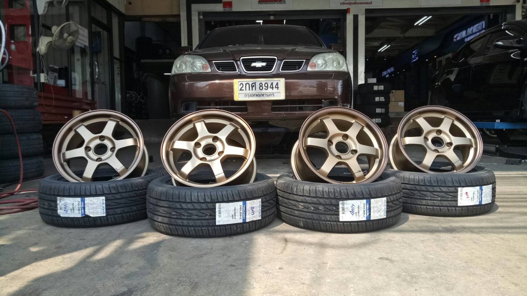 ล้อใหม่ TE37 ขอบ15 ใส่รู 4รู114