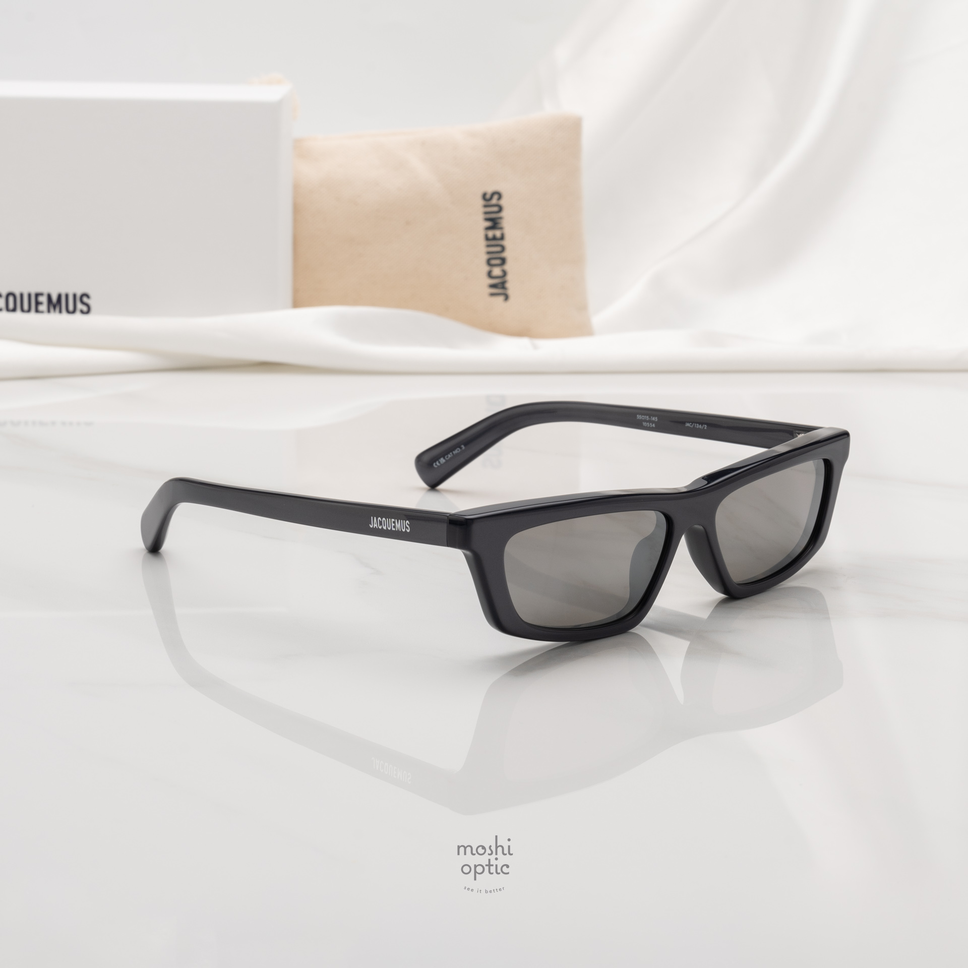 แว่นกันแดด JACQUEMUS SUN TRAPEZ JAC136 C2