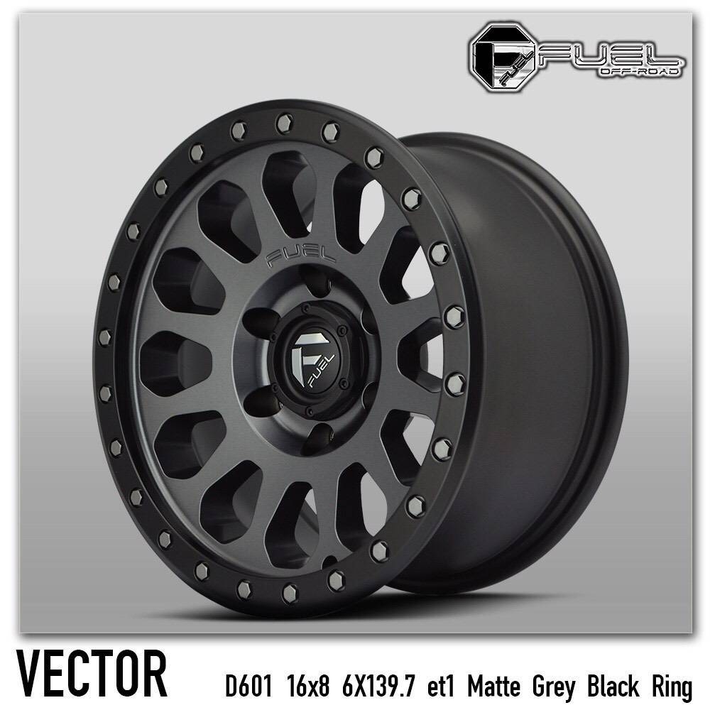 FUEL VECTOR ล้อแท้ ราคาพิเศษ 16x8.0 offset+1 PCD 6x139.7