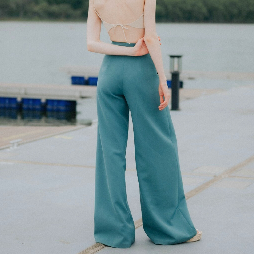 Lism P-017 Power Curve Pants กางเกงขากว้างสุดหรู