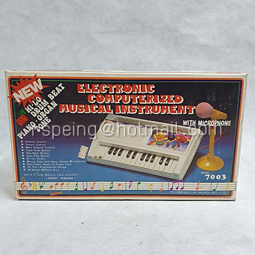 ของเล่นวินเทจ ยุค 80 อิเล็กโทน พร้อมไมโครโฟน (ใช้ไม่ได้) 80's Electronic Computerized Musical Instrument