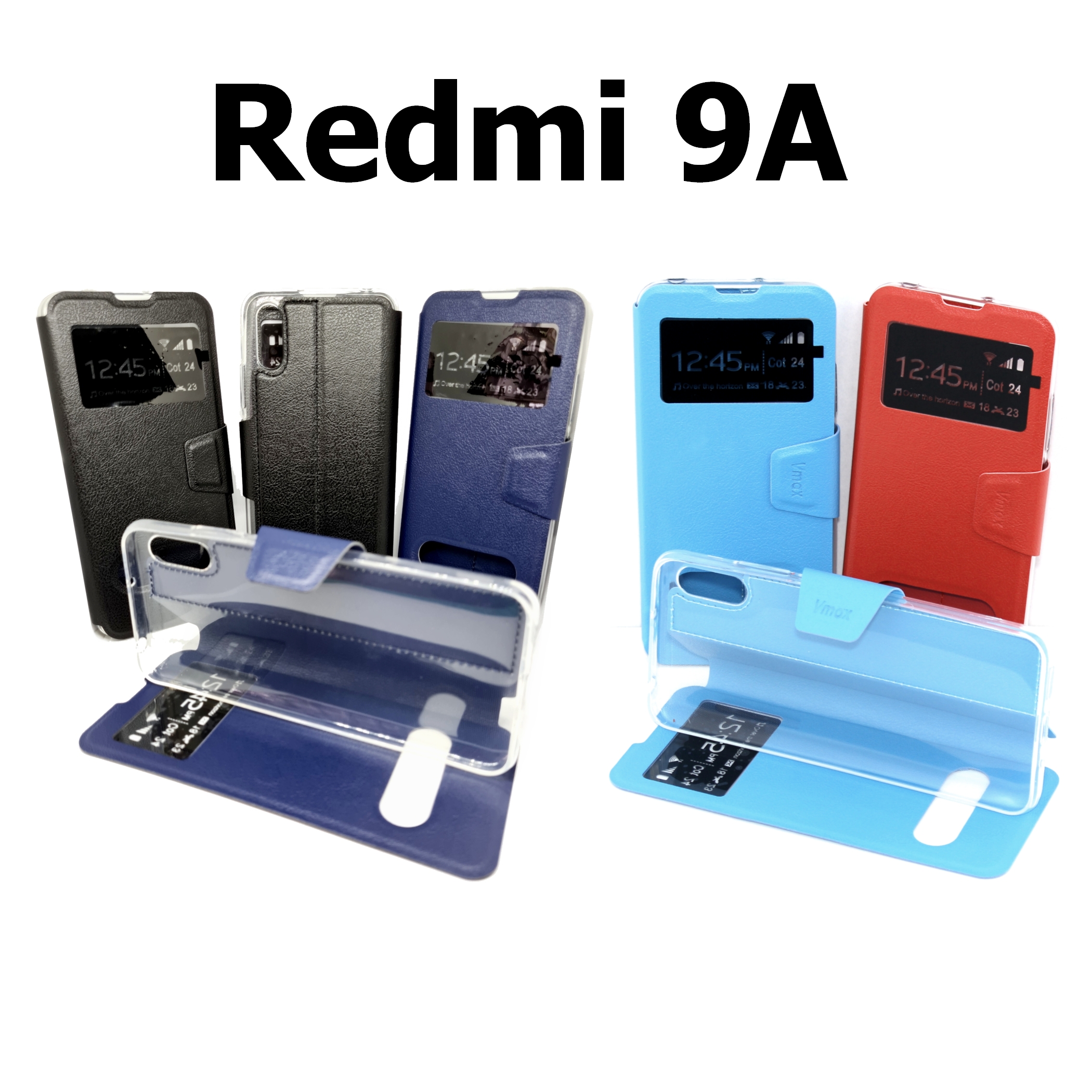 เคสพับ Redmi 9A - เคสฝาพับ โชว์เบอร์ ตั้งได้
