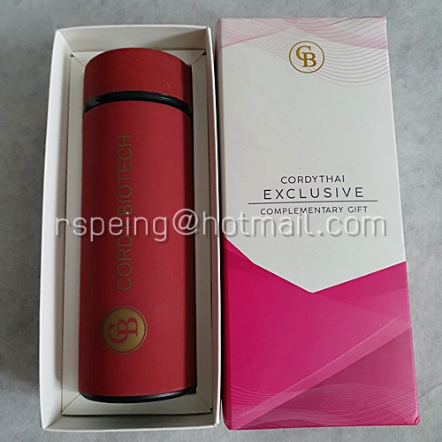 กระบอกน้ำเก็บความร้อนมีฝากรอง Cordy Biotech พร้อมกล่อง