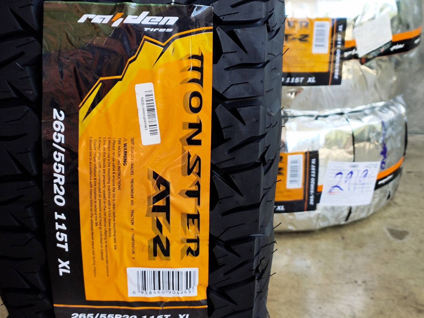 RAIDEN MONSTER AT-2 265/55R20 115T XL