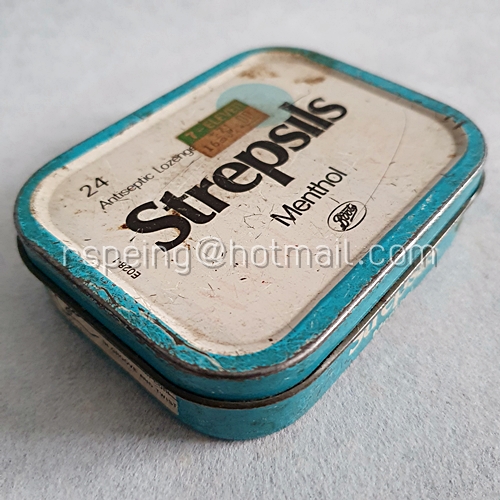 กล่องยาอม Strepsils Menthol