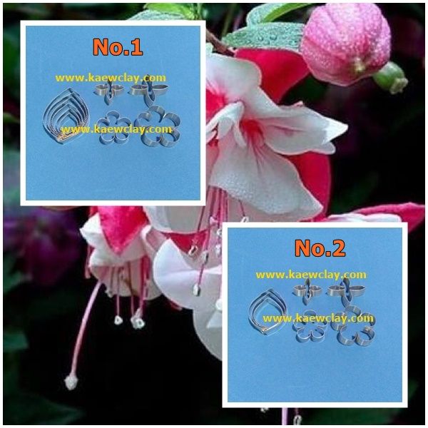 พิมพ์ตัดดอก+ใบโคมญี่ปุ่น ตุ้มหูนางฟ้า(Mold cutter Fuchsia flower)