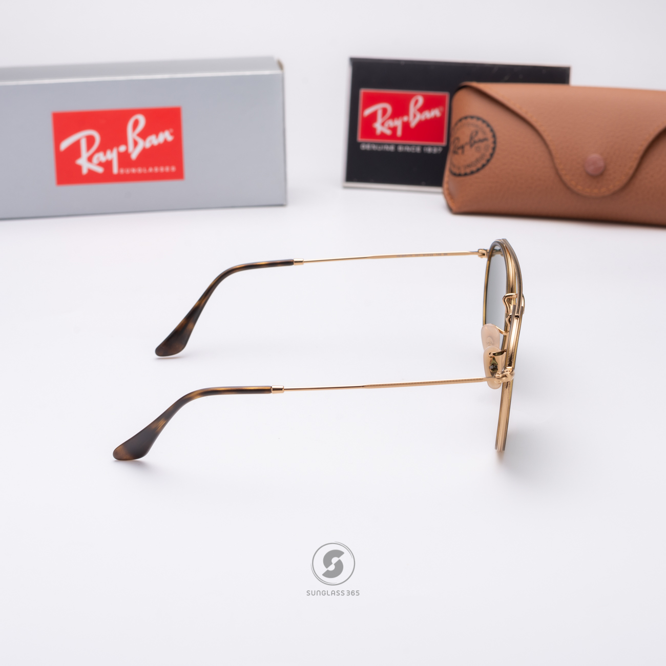 Ray-Ban RB3647N 001 Round Double Bridge G-15