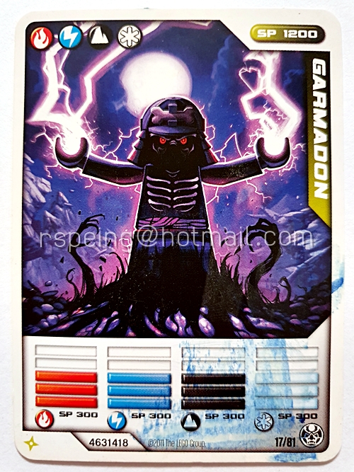 LEGO NinjaGo Card 2011 : Garmadon (17/81)