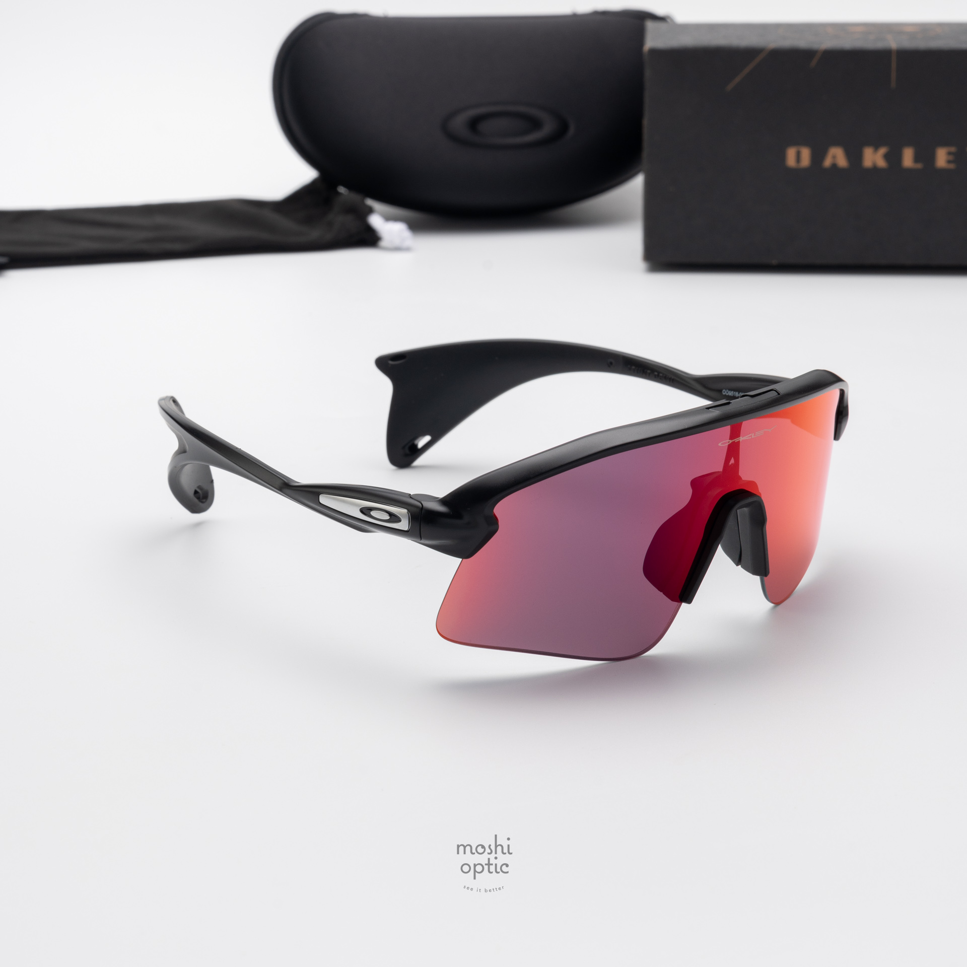 OAKLEY STUNT DEVIL S OO9518-02 Matte Black Prizm Road