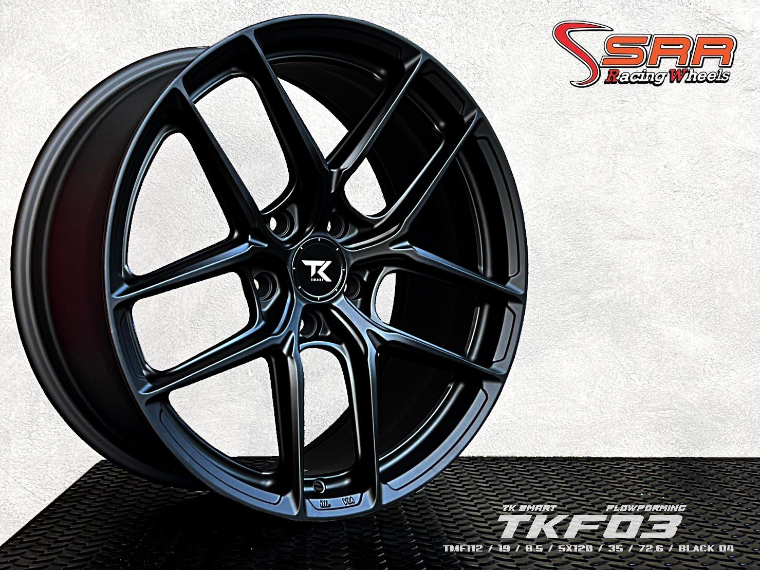 FLOWFORMING FOR BYD SEAL : TMF112 19X8.5 5X120 35 BLACK D4 (ดำด้าน)
