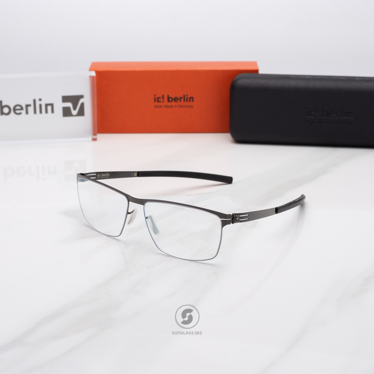 กรอบแว่น IC BERLIN Sven H. Gunmetal