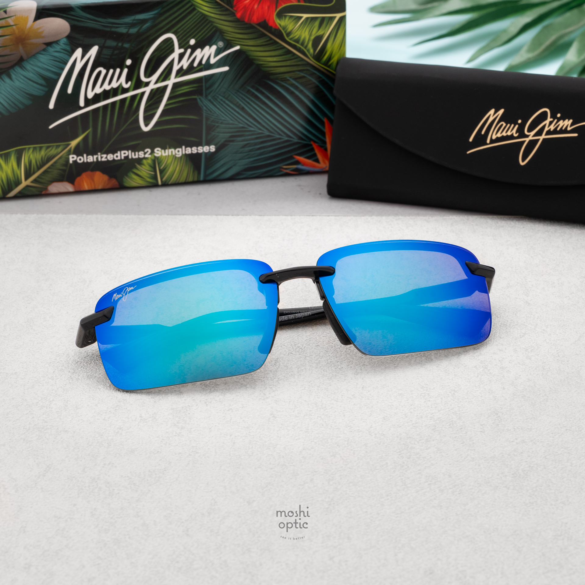 แว่นกันแดด Maui Jim LAULIMA MJ B656 02 Blue Hawaii