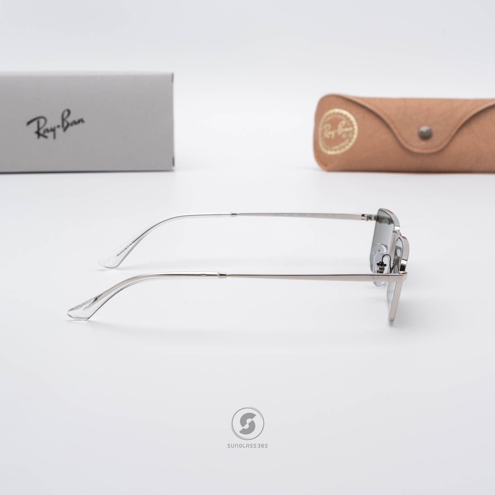 RayBan Emy RB3741 003/9A Silver Dark Green