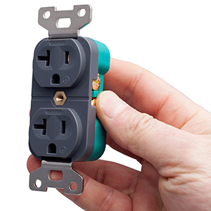 Pangea Audio Premier NEMA 5-20P AC Power Receptacle สีเทา