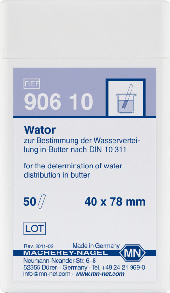 Wator 90610 กระดาษวัดปริมาณน้ำในเนย