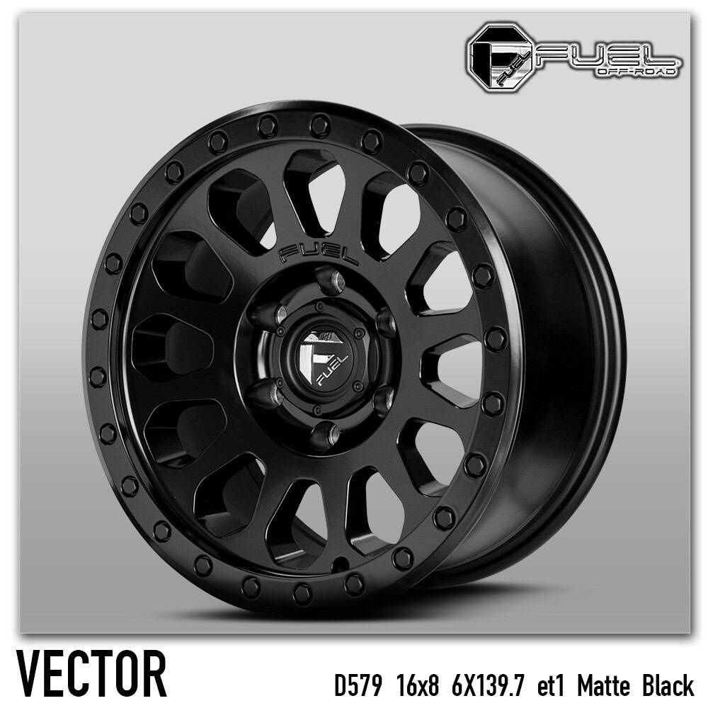 ล้อแม็ก USA. แท้ FUEL VETOR D579 16x8.0 139.7 ET+1 ราคาพิเศษ