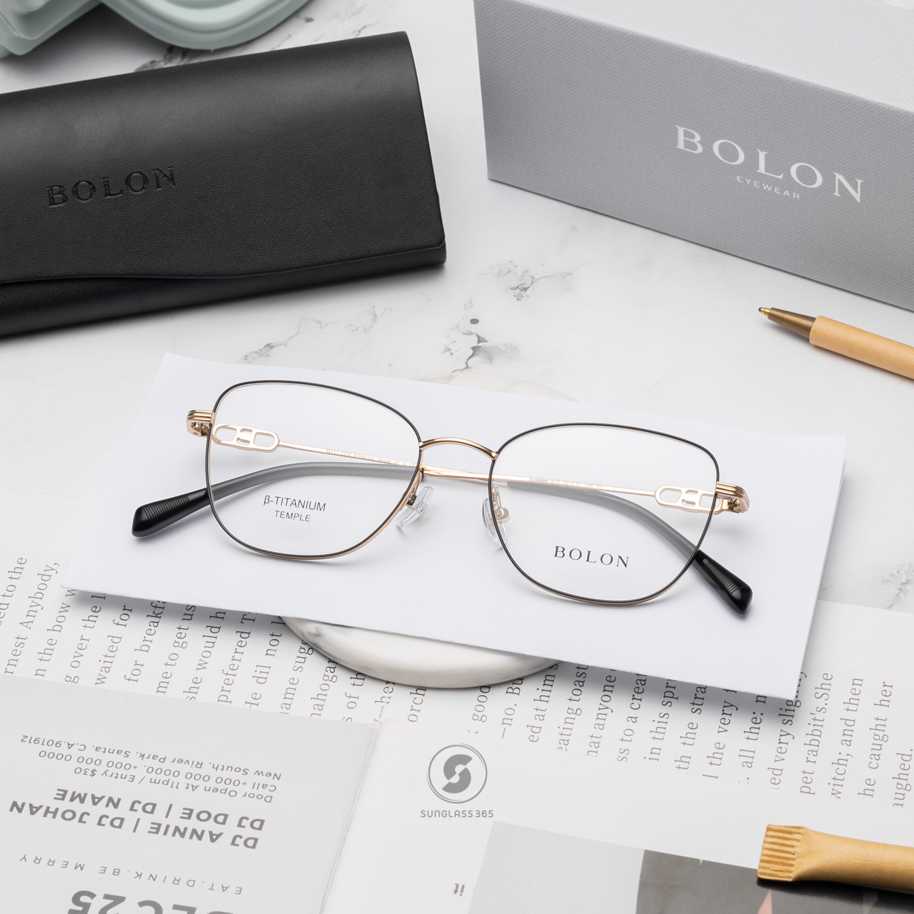 แว่นสายตา BOLON รุ่น BH7008 B12 Black / Gold