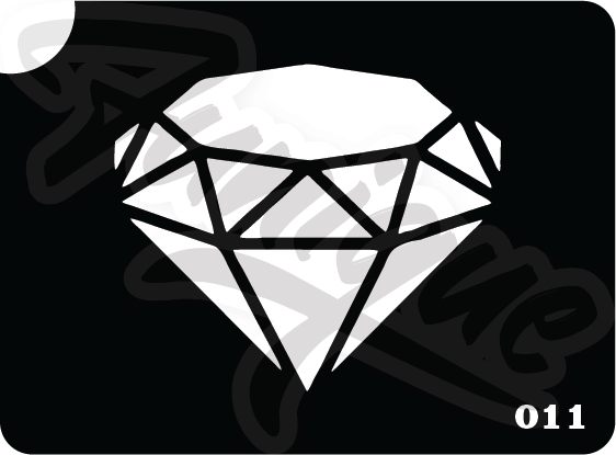 SET 15 Stencil บล็อกสติกเกอร์ รอยสักกากเพชร เพ้นท์กากเพชร กลิตเตอร์ Funique สติ๊กเกอร์ แบบลาย DIY งานประดิษฐ์