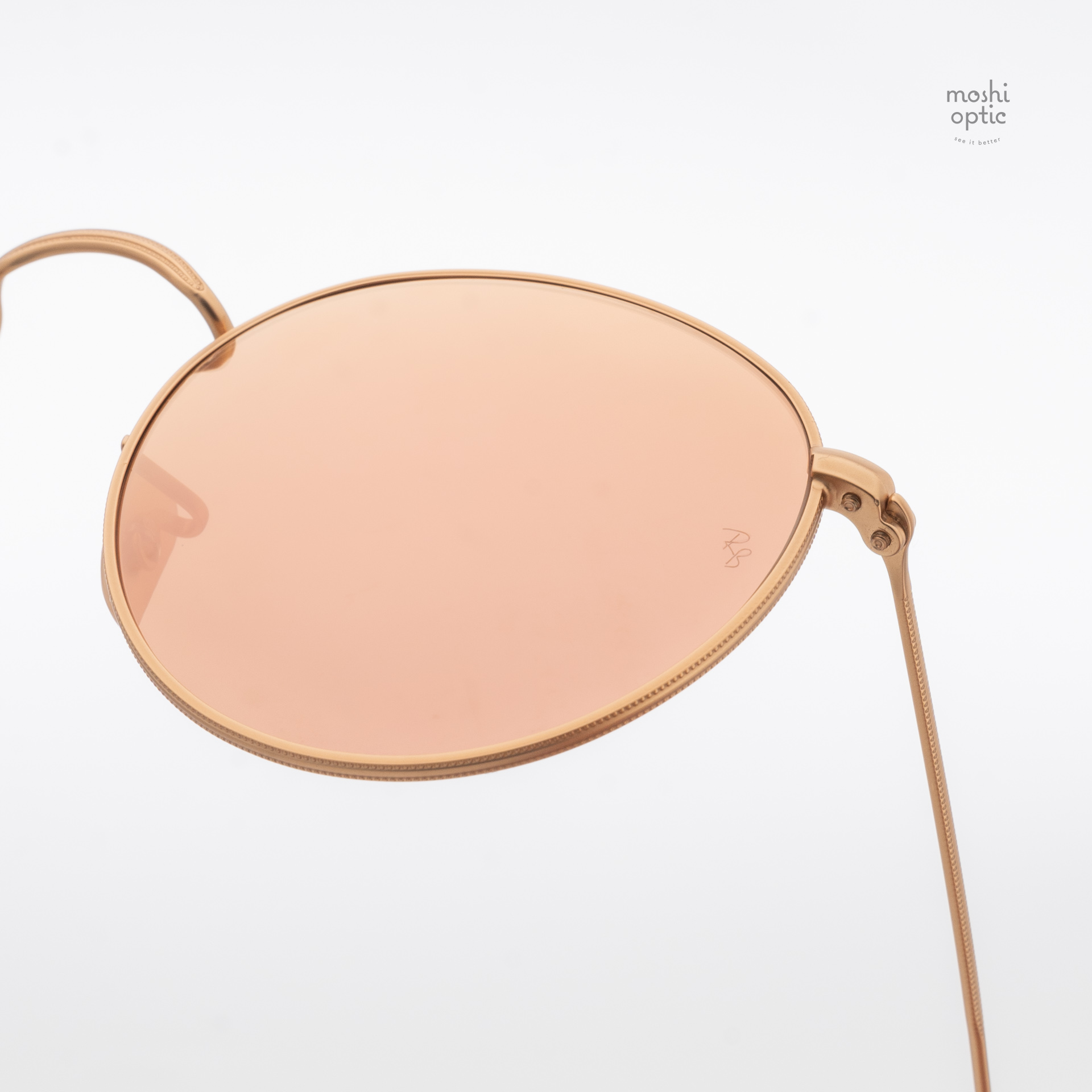 Ray Ban RB3447 112/Z2 Round metal pink mirror
