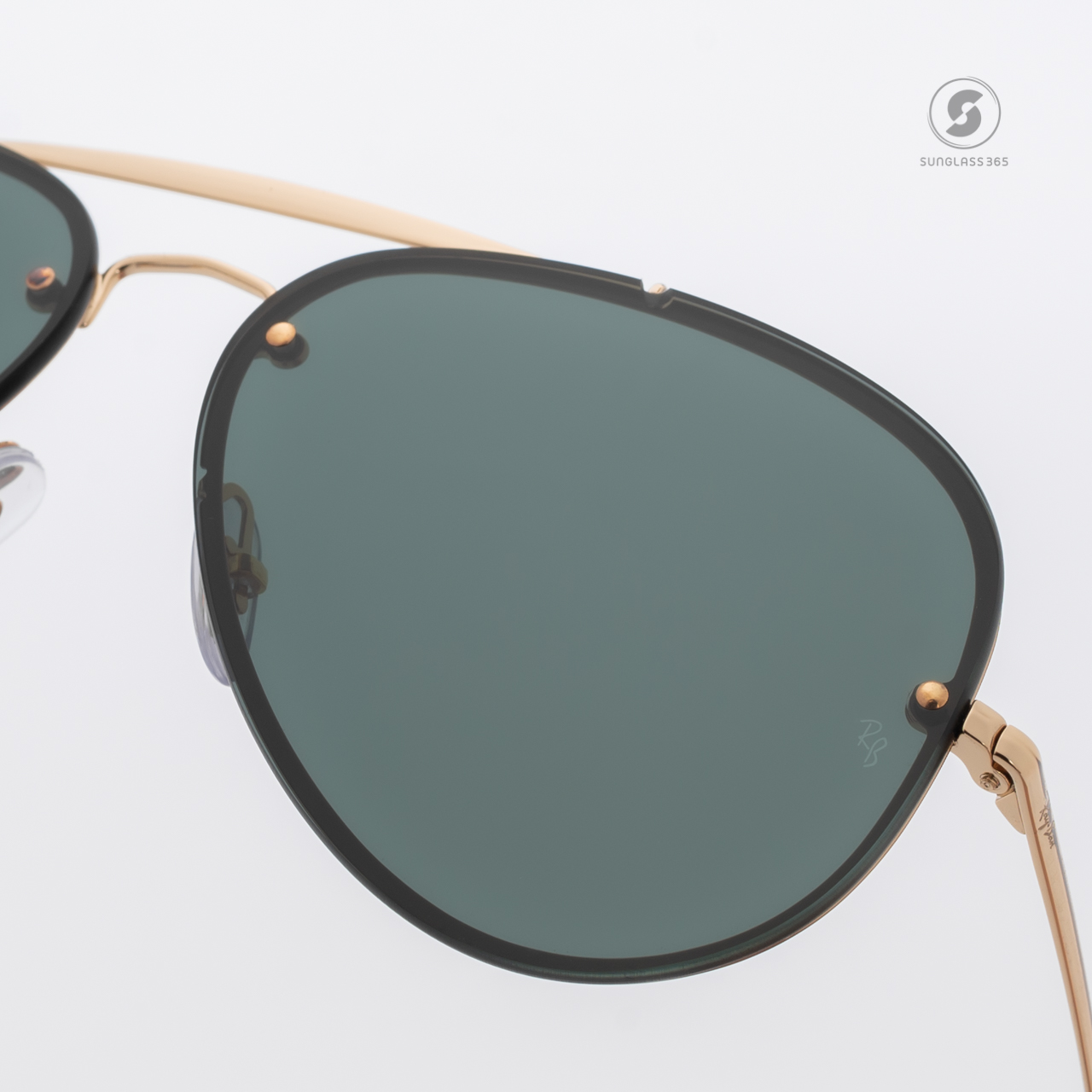 Ray Ban Aviator RB3584N 905071 GOLD Dark Green