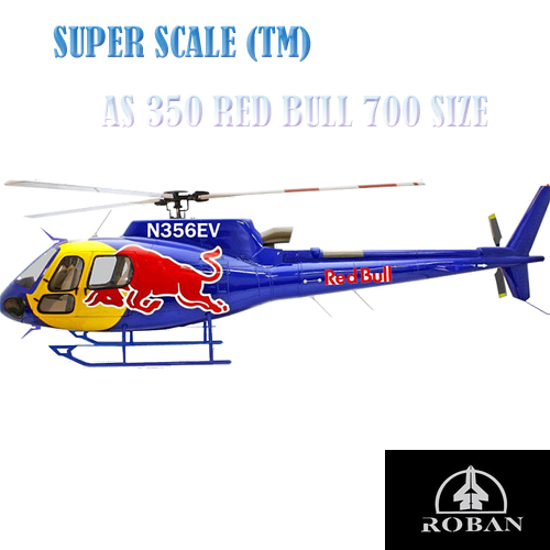 Super Scale 700 - AS350 Red Bull (Blue-Yellow)