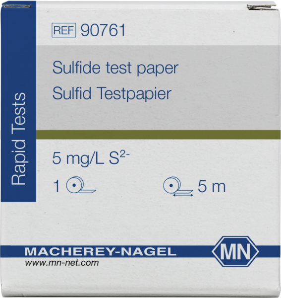Sulphide test paper 90761 กระดาษทดสอบซัลไฟด์ 5mg/l