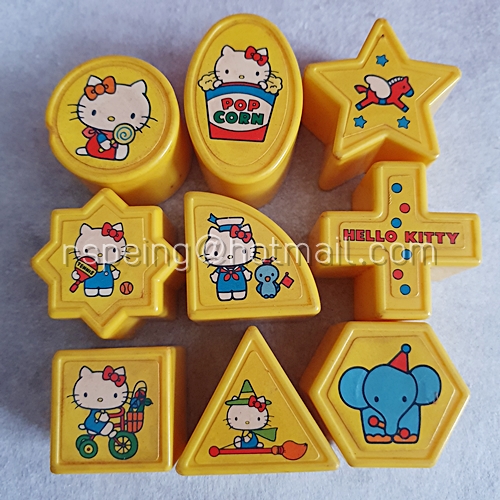 ของเล่นรถช้างกระเป๋าหิ้ว เสริมทักษะเรขาคณิต Hello Kitty