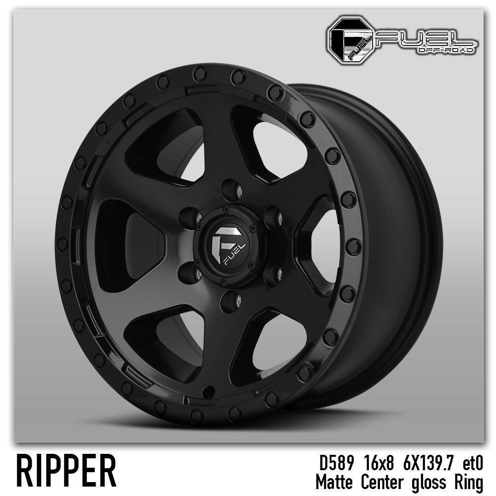 FUEL RIPPER ราคาพิเศษ 16x8.0 offset+0 PCD 6x139.7