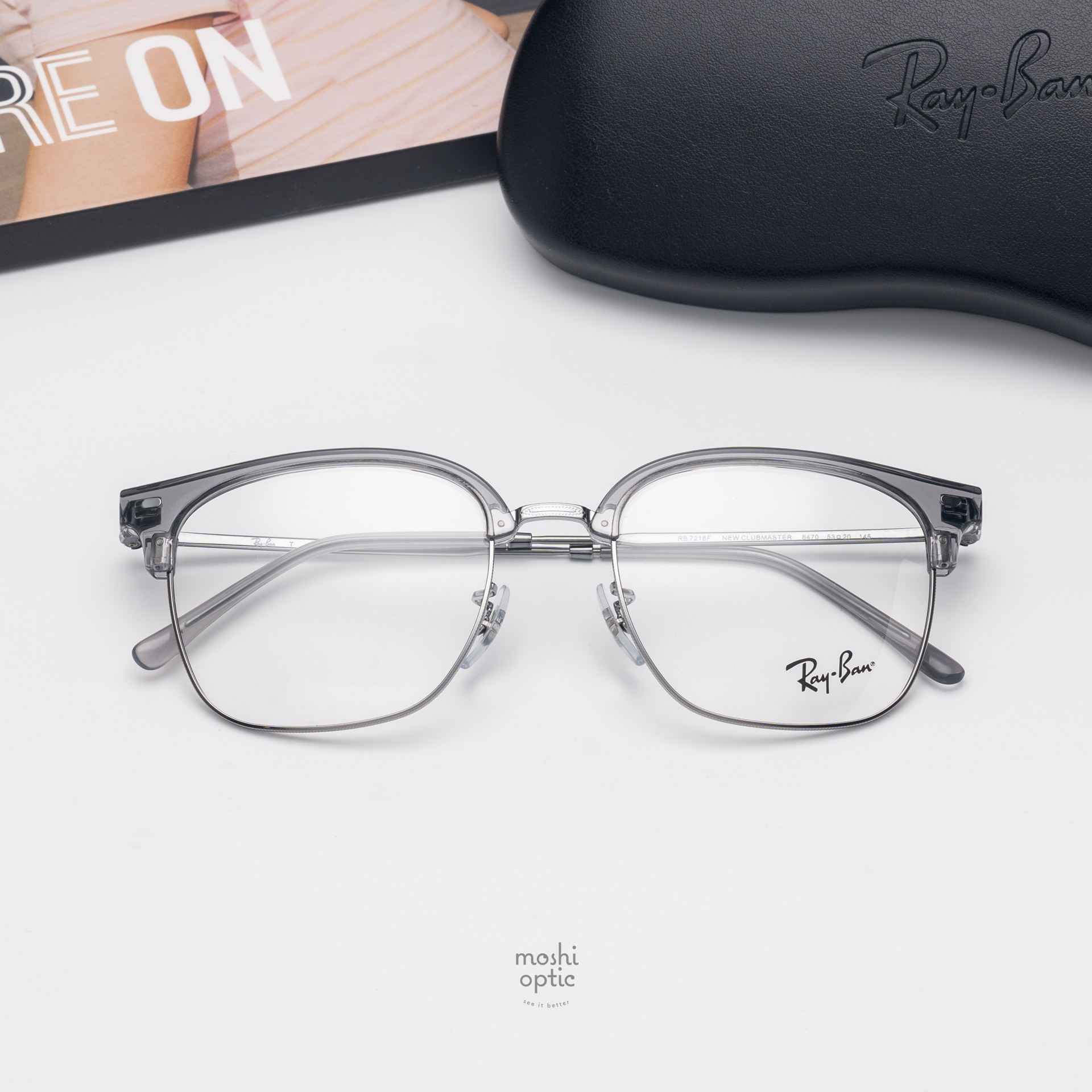 Ray-Ban RX7216F 8470 Grey on Gunmetal
