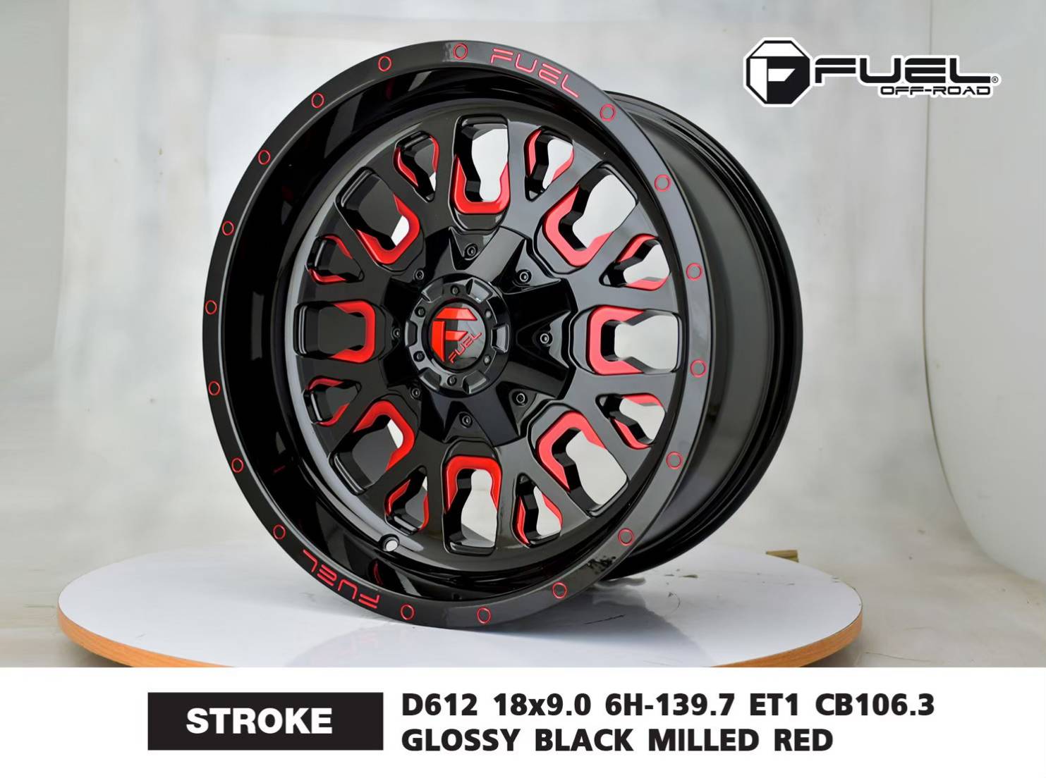 ล้อแม็ก USA. แท้ FUEL STROKE D611 18x9.0 6x135/139.7 ET+1 ราคาพิเศษ
