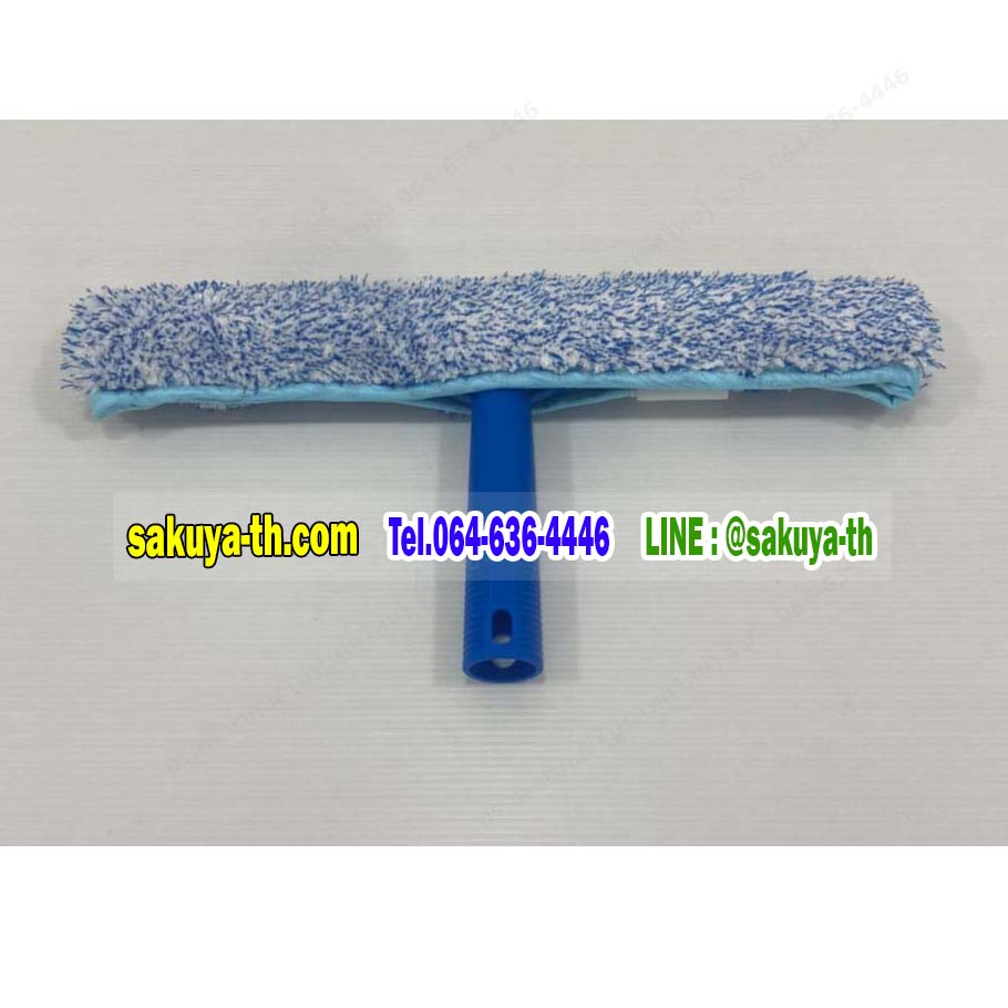 ชุดใยเช็ดกระจก ขนาด 14" (สีฟ้า)
